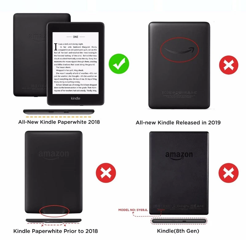 Protective Case for All-New Magnetic Smart Cover For Amazon Kindle Paperwhite 4 For 2018 paperwhite 10th Generation Case