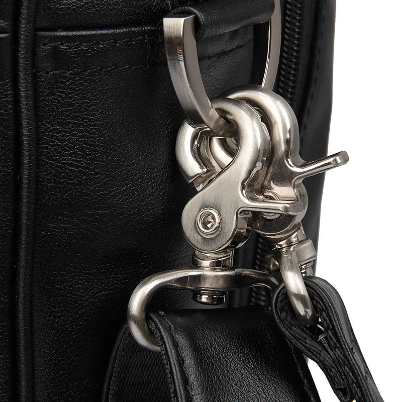 High Quality Genuine Leather Men Briefcase Business Bag Crazy Horse Leather Large 17'inch Laptop Bag Male Portfolio Office Case