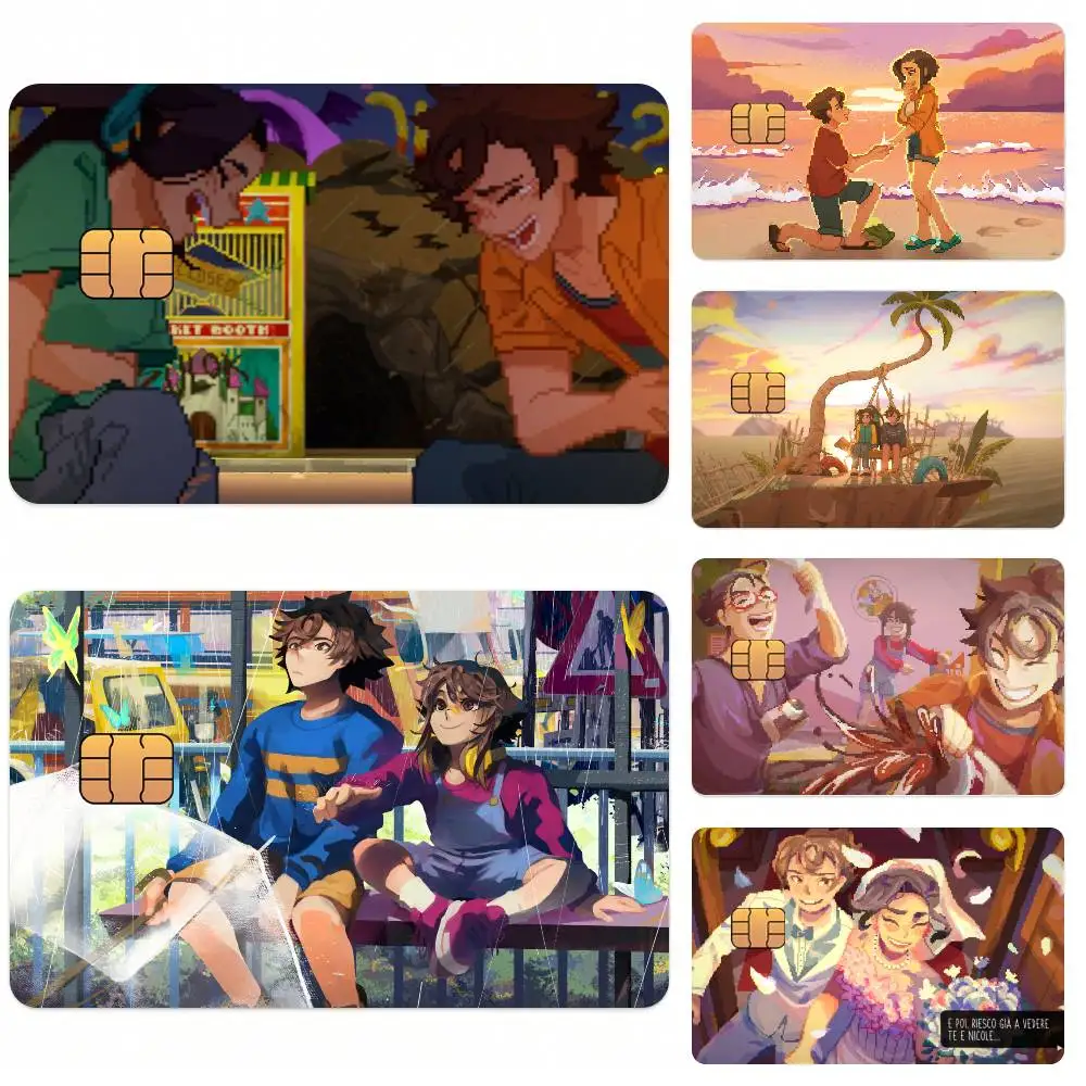 Game Until Then Card Stickers for Bank Access Protective Waterproof Film Cover Sticker Surprise Gift