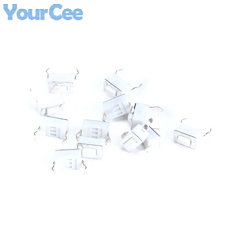 100 PCS/20 PCS สวิทช์ 3X6X4.3 มม.2Pin DC12V 0.1A Push ปุ่ม Touch Micro Switch 3*6*4.3 มม.ปุ่มสีขาว