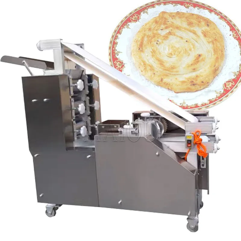 High Quality Automatic Pizza Dough Pressing Maker Dumpling Dough Skin Wrapper Bread Pizza Base Pancake Roti Chapati Making Maker