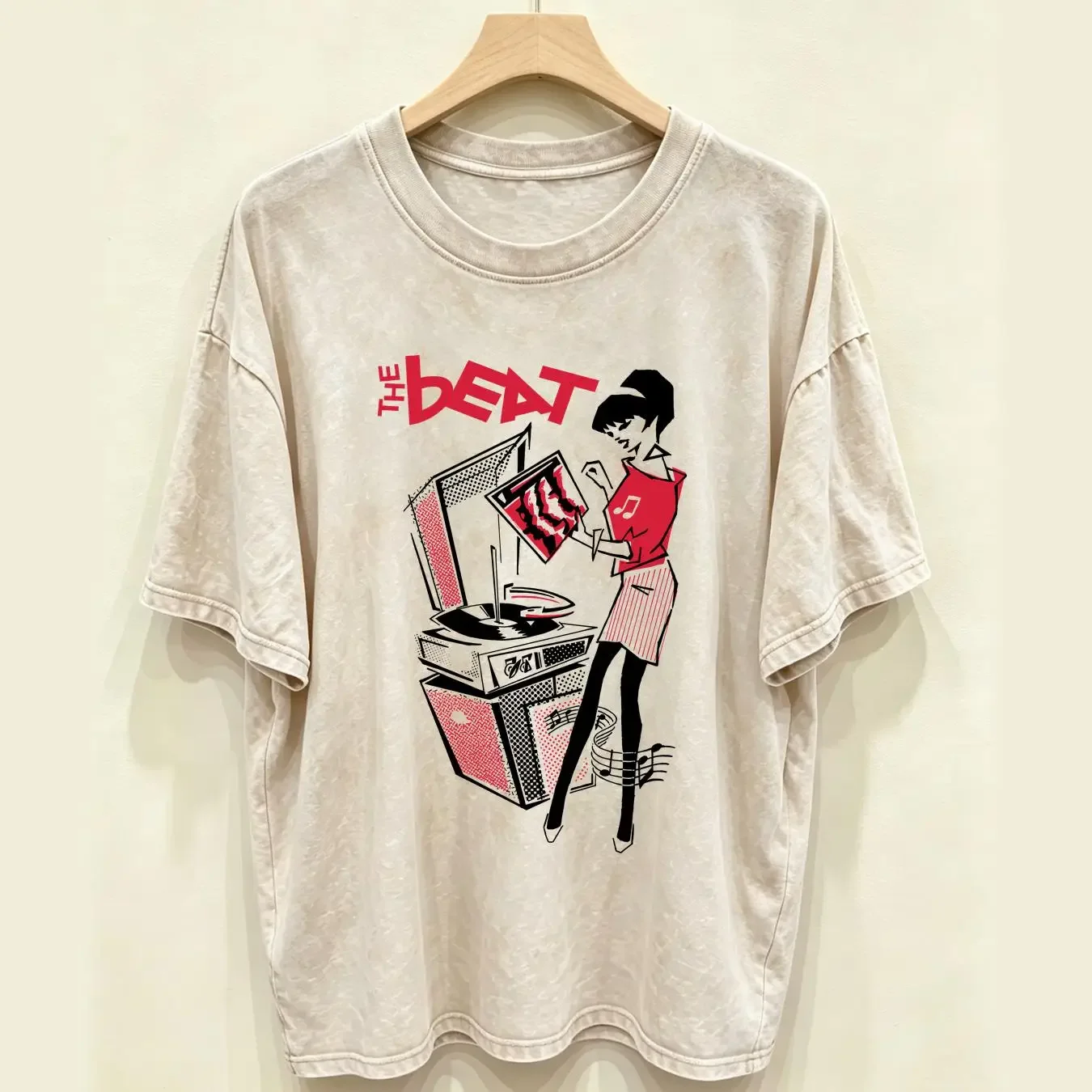 washed T Shirt The English Beat B69 Rude Girl 2 Tone Ska vintage Washed designer clothes graphic streetwear