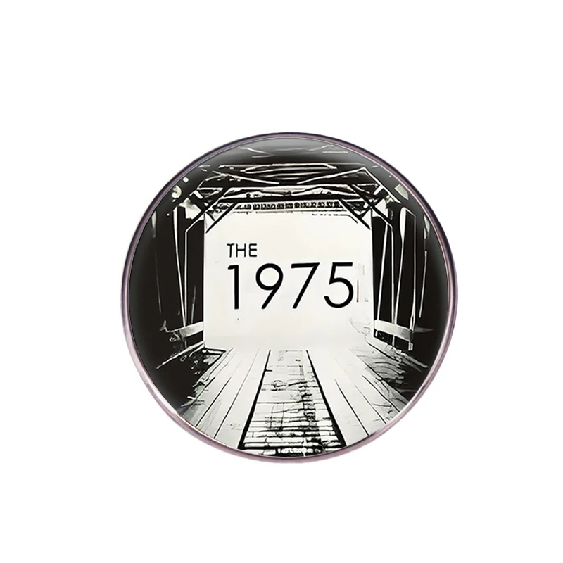 1975 البريطانية البديل روك باند دبوس الكرتون الموسيقى المغني سبيكة بروش مروحة جمع مجوهرات شارة الملحقات