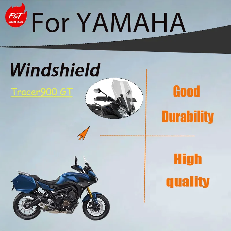 

Модифицированное увеличенное переднее ветровое стекло для Yamaha Tracer 900 GT, прозрачный импортный материал