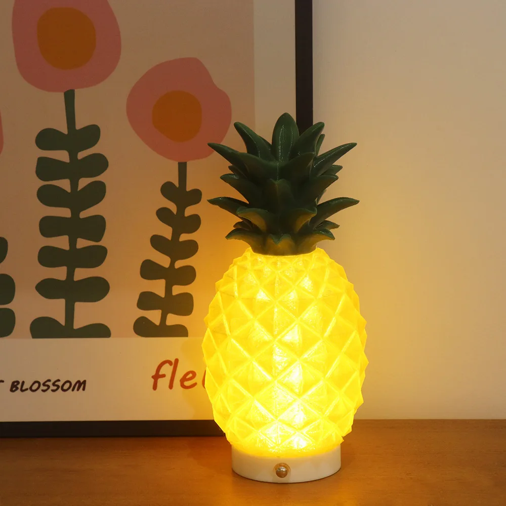 Creative PLA imitation fruit pineapple statue night light bedside scene atmosphere decoration ornament