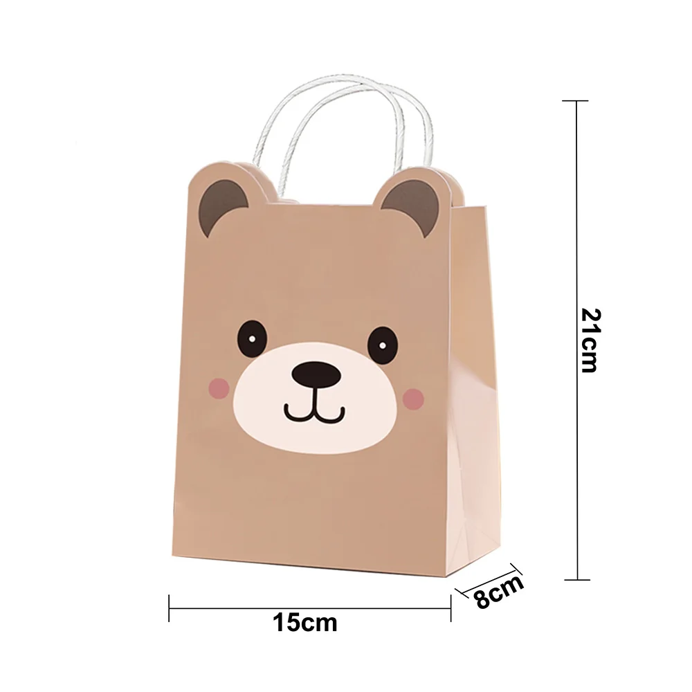 5–50 Stück Papier-Geschenktüten mit Griffen, 10 Farben, Kraftpapier, braunes Papier, Partygeschenke, Geschenktüten für Geburtstag, Hochzeit, Babyparty