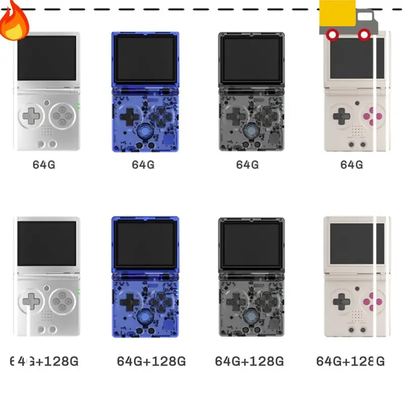 

Handheld Game Console For ANBERNIC RG35XXSP Classic Folding Flip Cover Retro Nostalgia Game Console With Storage Bag