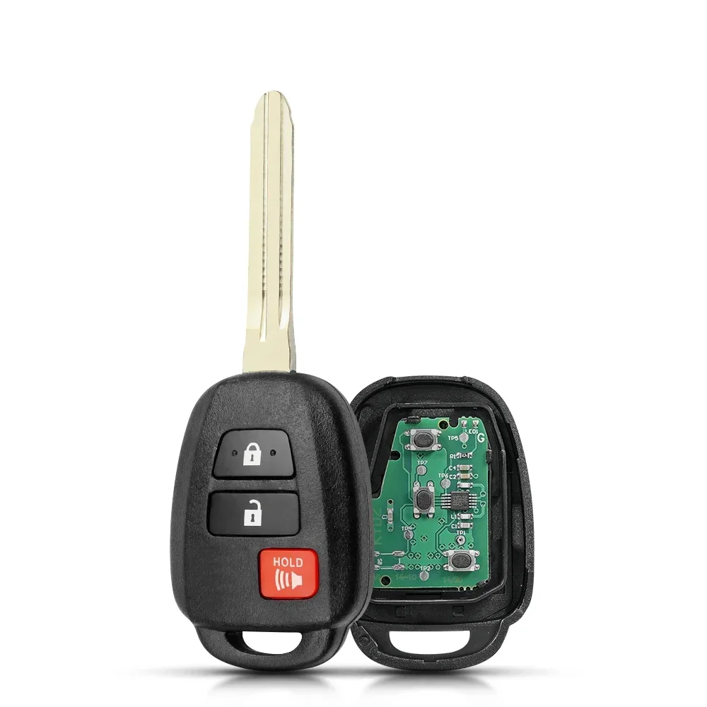 KEYYOU 2/3/4 Buttons Remote Car Key Fob 314MHz H Chip GQ4-52T For Toyota RAV4 Highlander Sequoia Tundra Tacoma TOY43 Blade