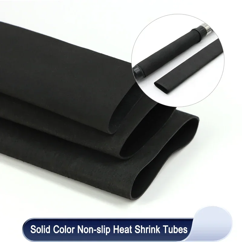 

1.6m/Piece Solid Color Non Slip Heat Shrink Tube Anti-slip Insulation Sleeve 20/22/25/28/30/35/40mm Waterproof Fishing Rod Wrap