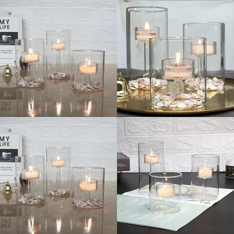 for Outdoor Glass Candle Holder Heat Resistant