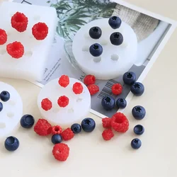 3D Blueberry Raspberry Shape Silicone Mold Sugar Craft Soap Baking Tools Cake Mould Chocolate Pastry DIY Kitchen Gadgets New