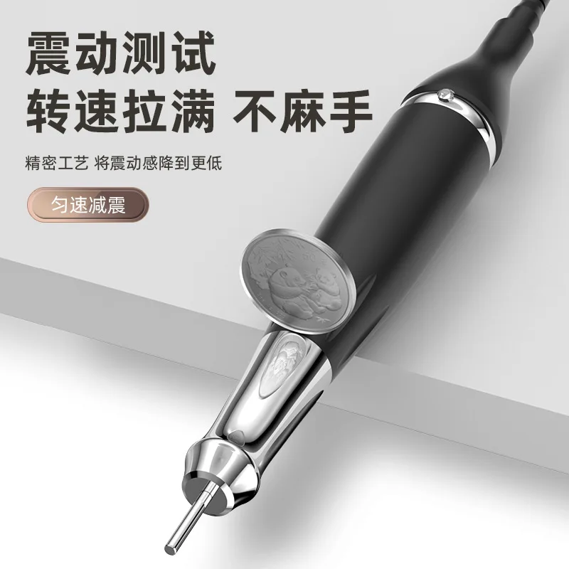 Manufacturer supplies 901 brushless nail polisher 40000 rpm charging portable silent professional manicure (2 pieces)
