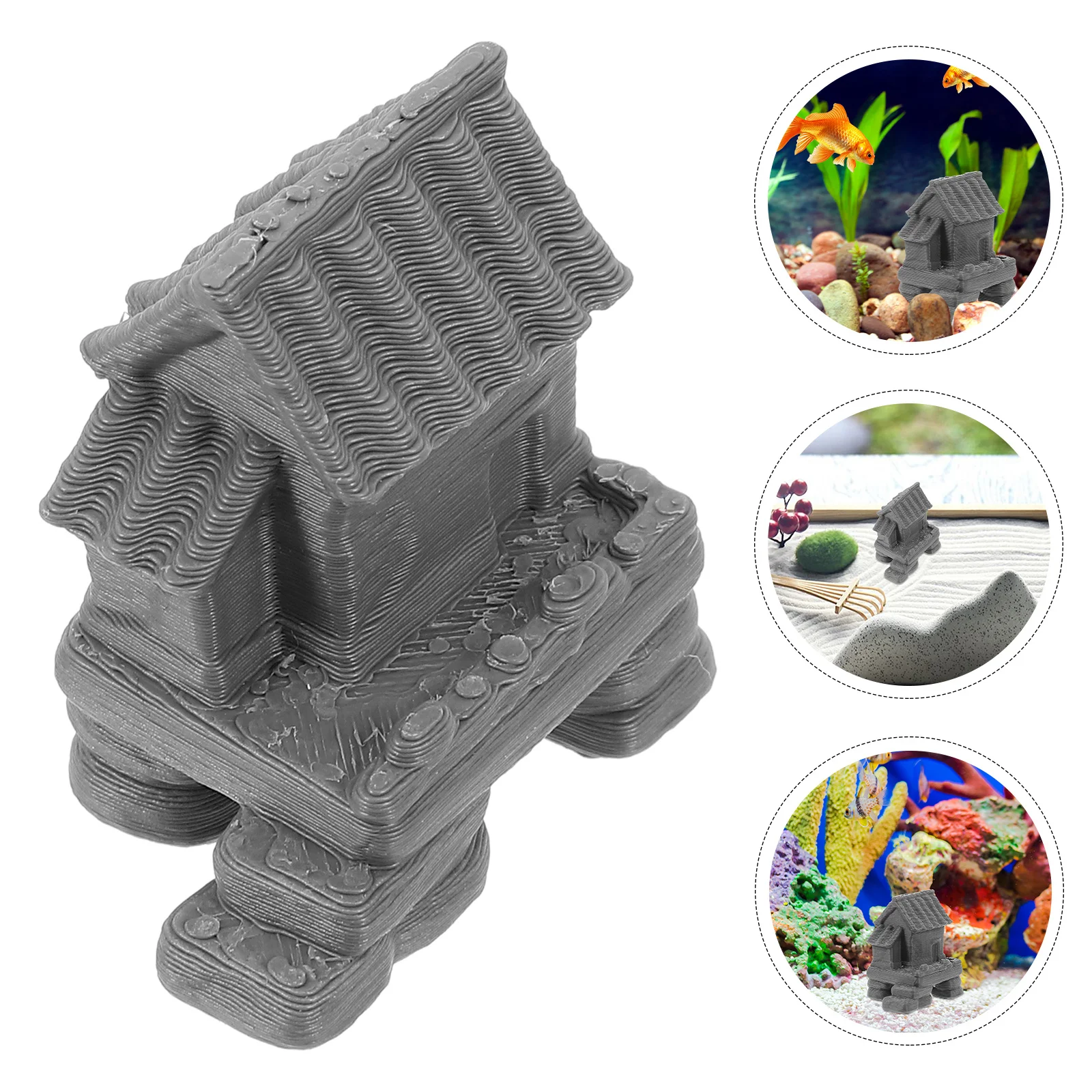 

Resin Aquarium House Decor Fish Hideaway Underwater Landscape No Pollution Durable Ornament Fish Tank Decor Aquarium Cave