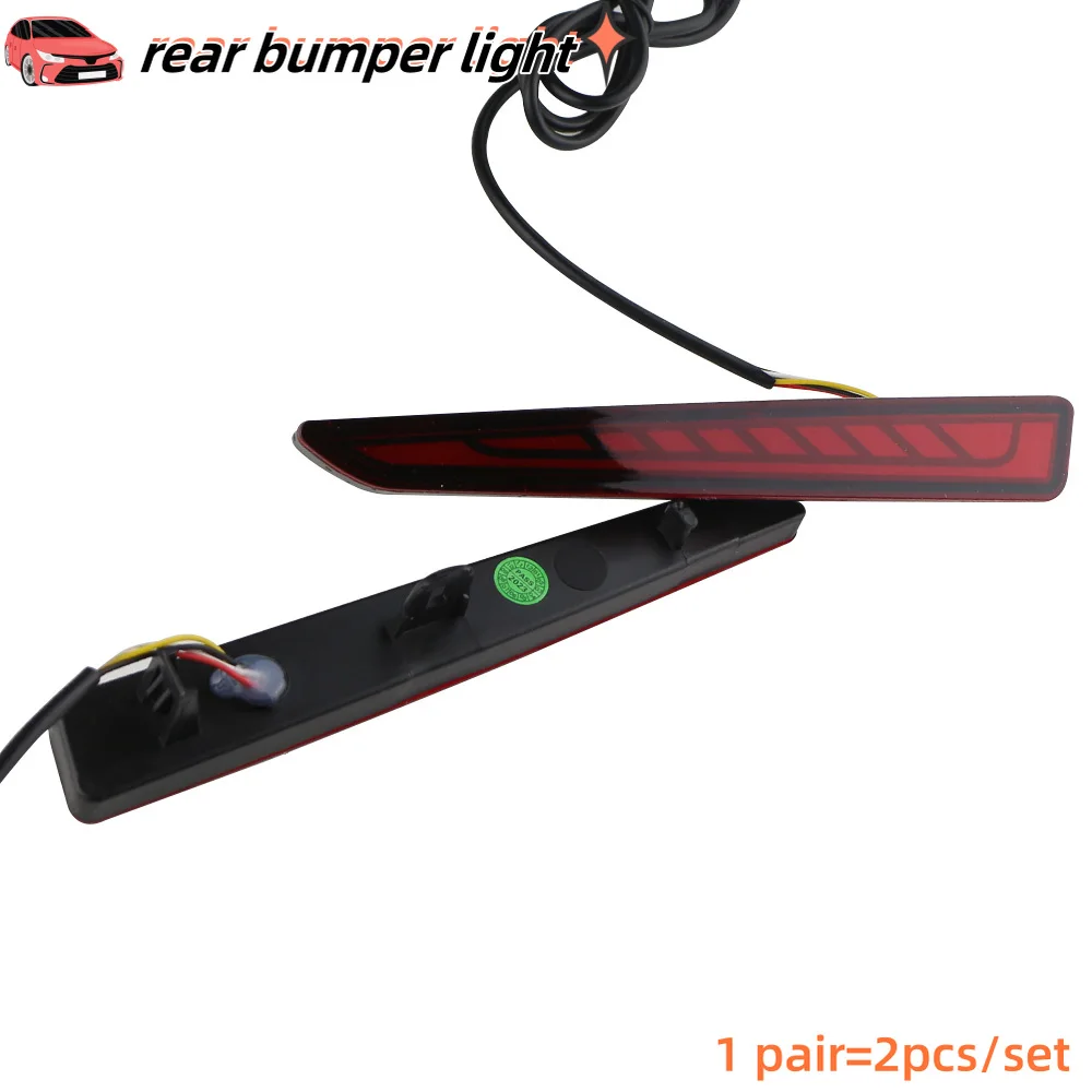 Car LED Rear Reflector Fog Lamp for Toyota Raize 2019 2020 2021 2022 Brake Light Rear Bumper Turn Signal Lamp