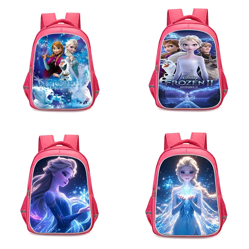 Child Backpacks Cute Anime Frozen Princess Elsa Girls Student Birthday Gift School Bags Camping Durable Rucksack