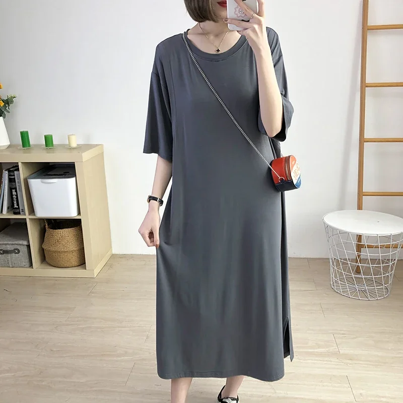 Modal Cotton Loose Nursing Dresses Summer Clothes For Pegnant Women Top Maternity Clothes Pregnancy Clothes 3936