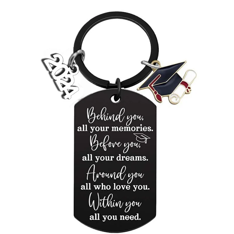 Class of 2024 Graduation Keychain Inspired Gifts for University College Middle High School Graduate Souvenir for Senior Students