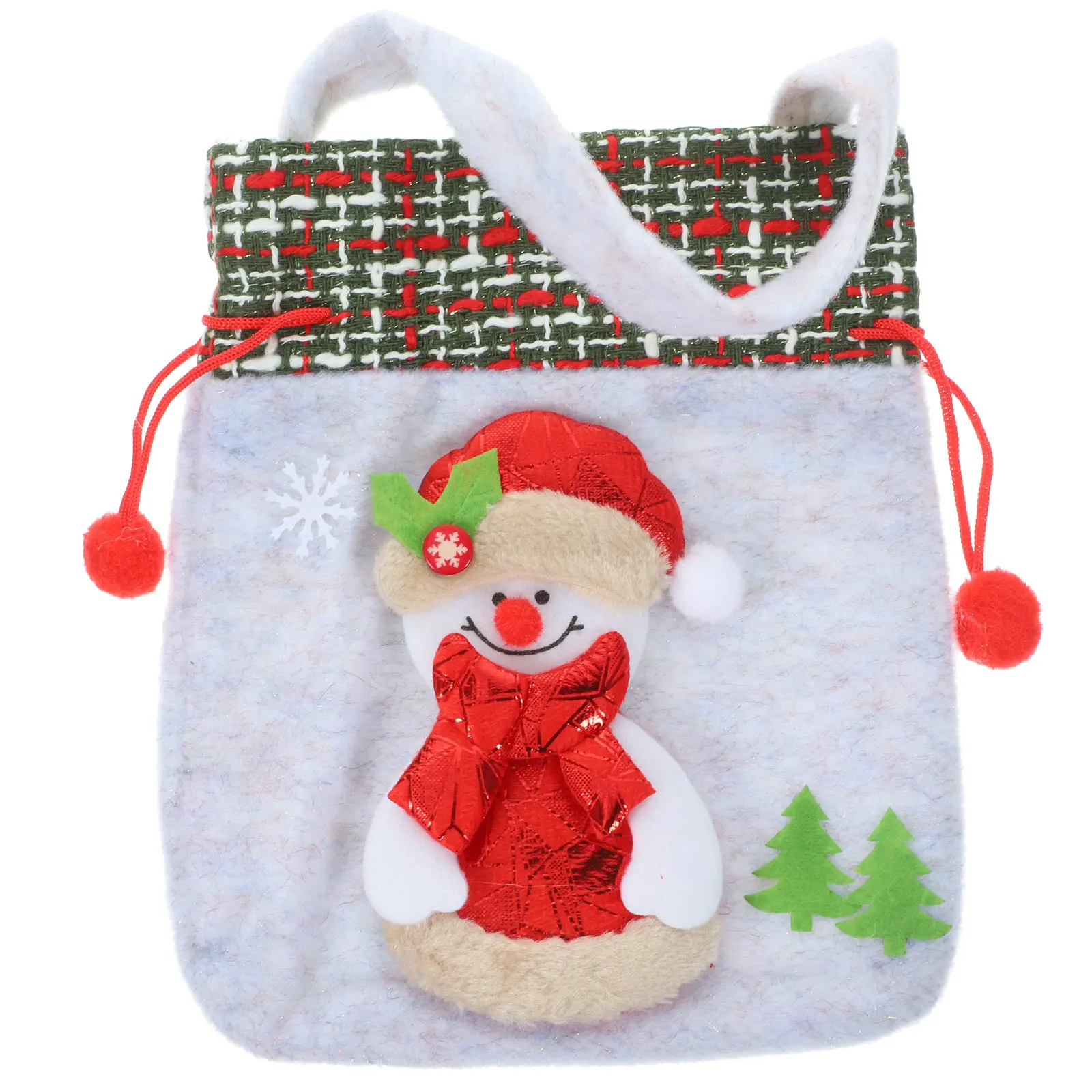 

Apple Bag Party Christmas Small Favor Bags Wrapping for Presents Non-woven Fabric Necklace Pouch
