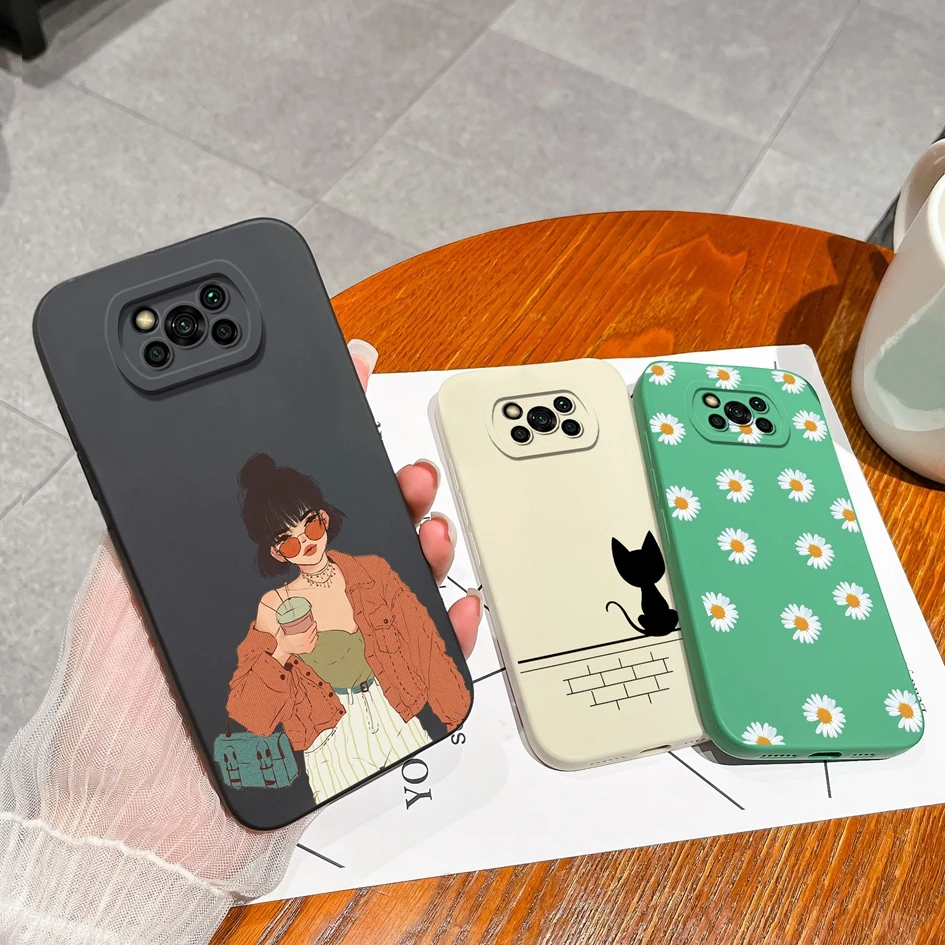 Phone Cover For Xiaomi Poco X3 Pro NFC GT Cases Avocado Cartoon Pattern Shockproof Soft Silicone Coque For Xiaomi PocoX 3 Fundas