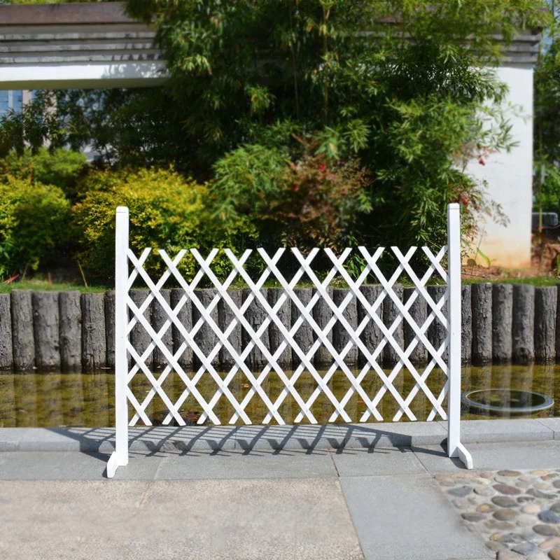 Wooden Fence Trellis Painted Garden Decoration Trellises Easy Installation Fence Trellis for Gates