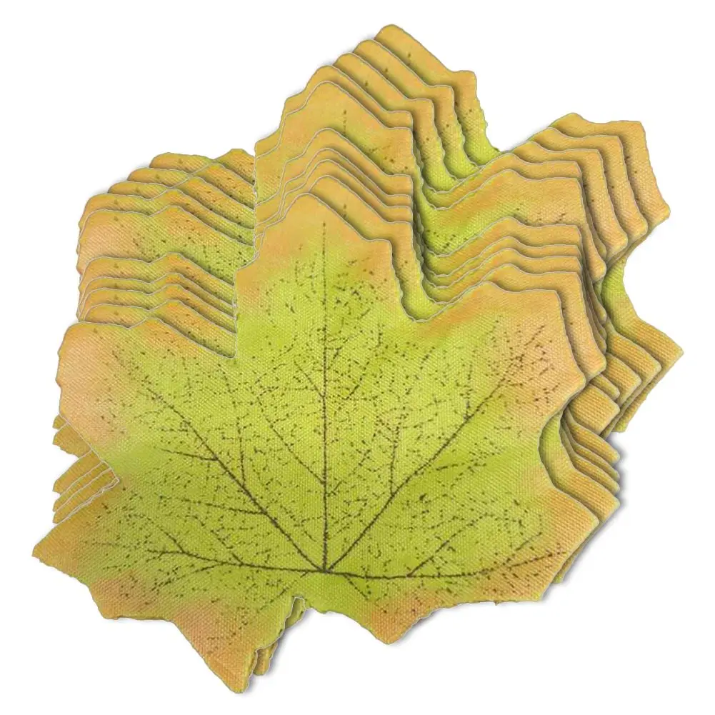 

Brand New Artificial Leaves Maple Decor Fake Leaves Fall Party 50X Wedding 8cm Accessories Christmas Replacement