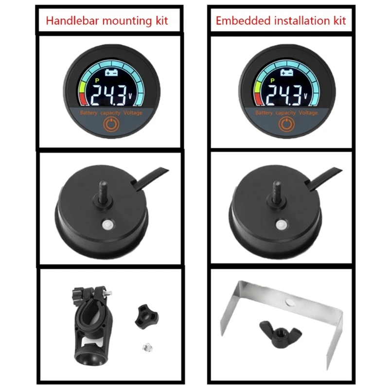 Digital Multimeter Colored LCDdisplay Multifunction Meter Battery Capacity Voltmeter Meter Monitors Battery Indicator