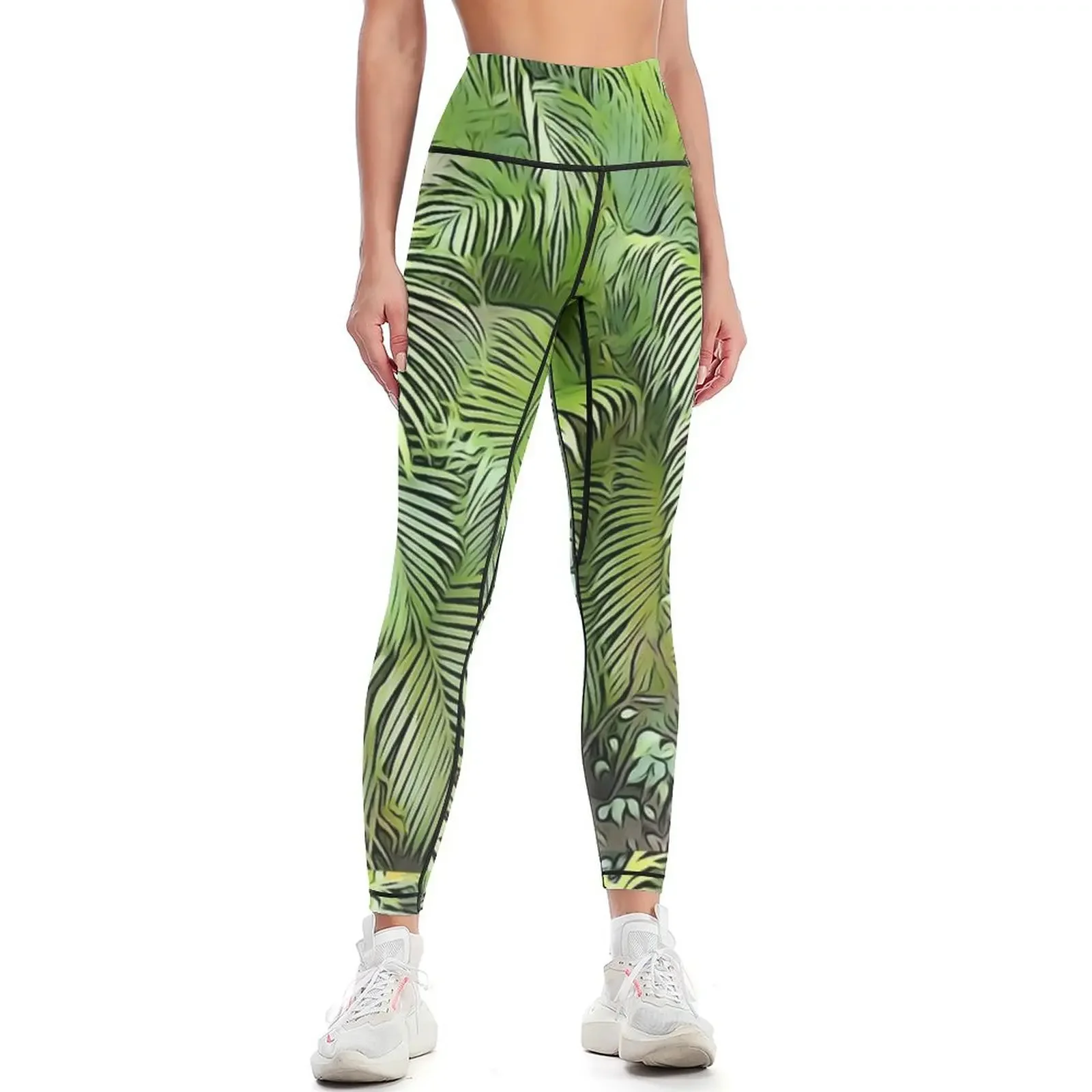 

UNIQUE PALM TREES Leggings Sports pants woman sport legging Women's fitness for fitness Womens Leggings