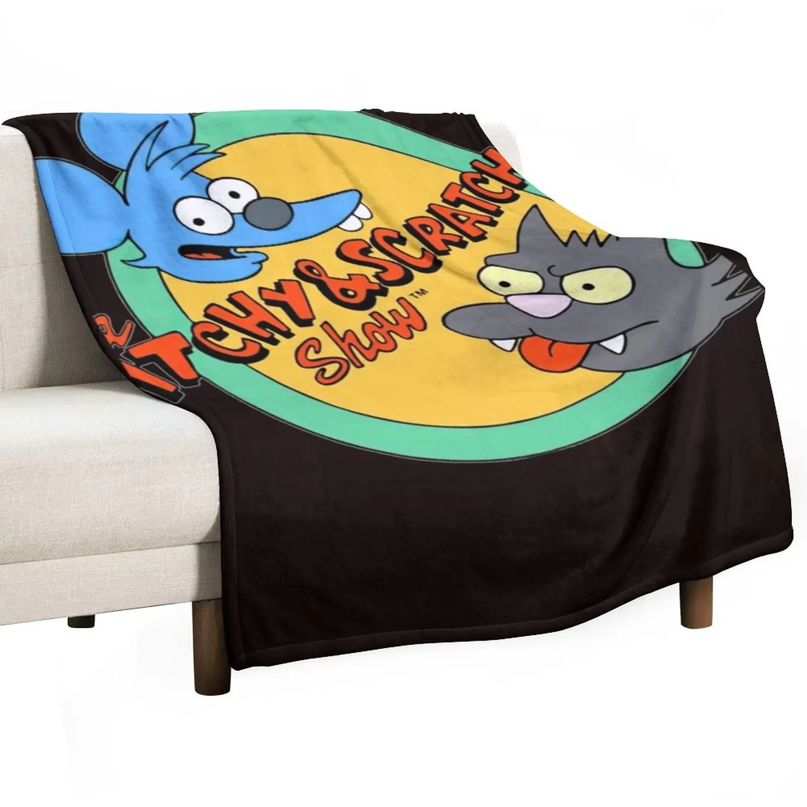 

The Itchy and scratchy Cartoons Throw Blanket decorative halloween Soft Beds Designers Blankets