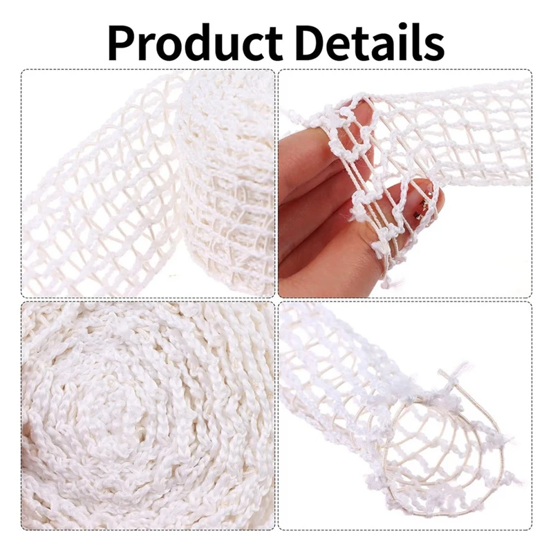 5M Meat Netting Roll,Size 18,Smoked Meat Poultry Ham Netting Meat Butcher Twine Net Roll Wrapping Net,Beef Netting Roll