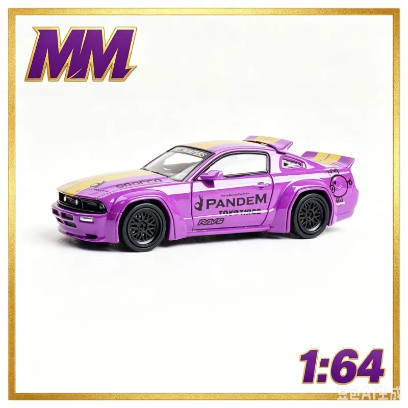 

MM 1:64 Ford Mustang MK5 S197 HEC Die Casting Alloy Simulation Car Model Male Gift Desktop Ornament Collection Souvenir.