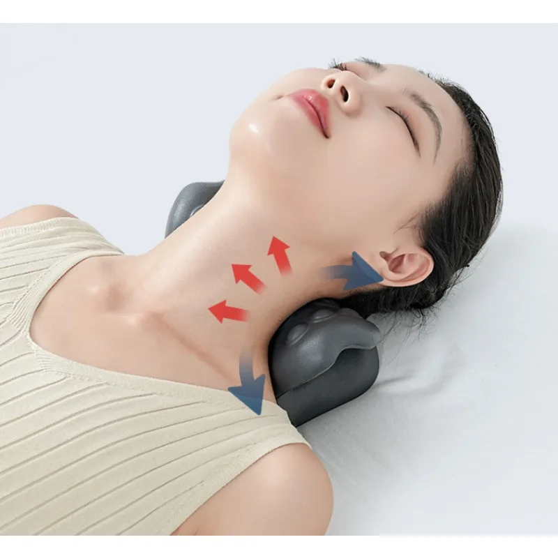 

C-образная массажная подушка для шеи и шеи, гравитационный массажер для растяжки под давлением пальцев для облегчения плеч, подушка эргономичного дизайна
