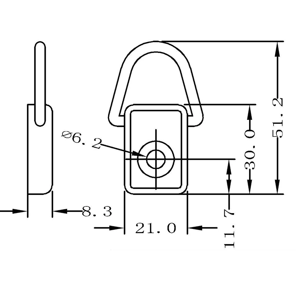 

10Pcs D-Ring Fishing Rigging Bungee Stainless Steel Super Strong Polished Boat Accessories for Ocean Canoe Kayak Rowboat