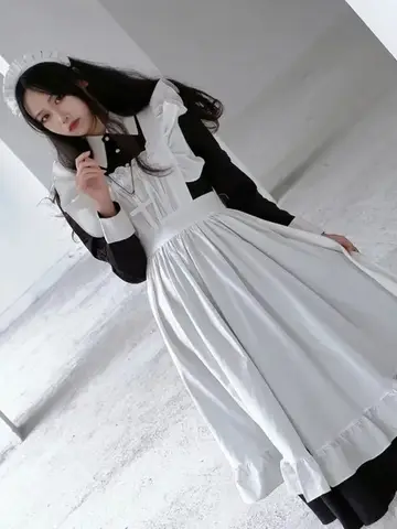 애니메이션 메이드 코스프레 고딕 로리타 의상 여성 플러스 사이즈 러브 라이브 코스프레 할로윈 애니메이션 스위트 커피 웨이트리스 역할 놀이