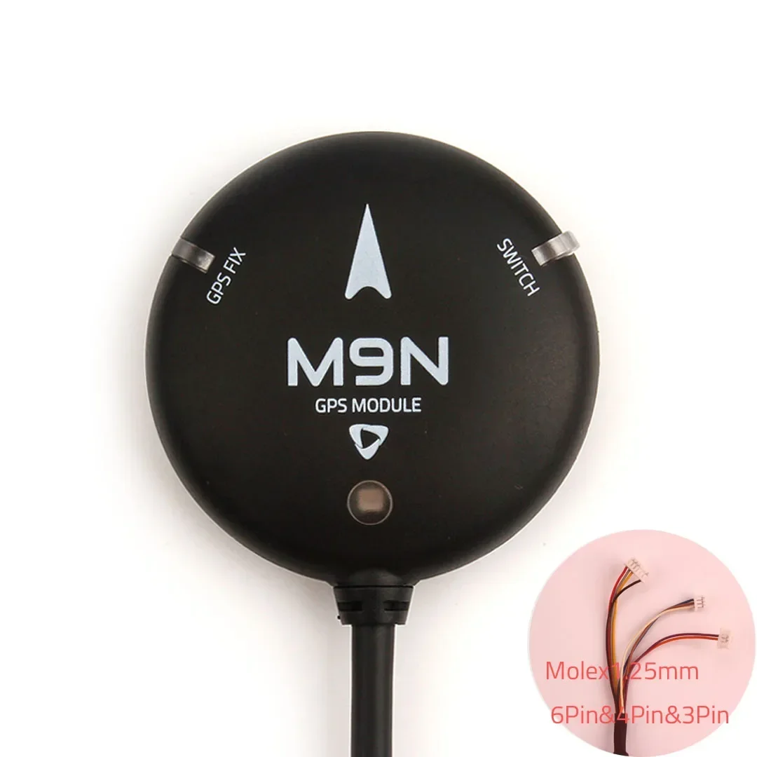 Holybro M9N módulo GPS com bússola, LED indicador para Pix32, Pixhawk 4, controlador de voo