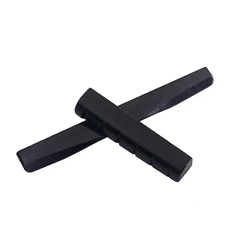 2pcs/Set Black Camel Bone Guitar Bridge Saddle and Nut for Folk Acoustic Guitar Made of Real Bone