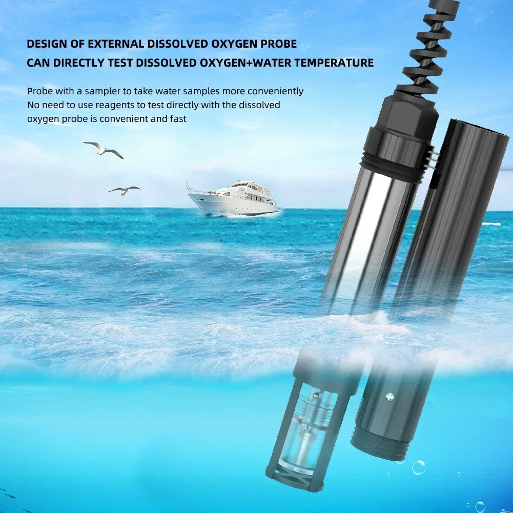 

Best sell AE86061 Multiparameter DO/PH/Temp/Ammonia/Nitrite Dissolved Meter Water Quality Tester for Aquarium Aquacul