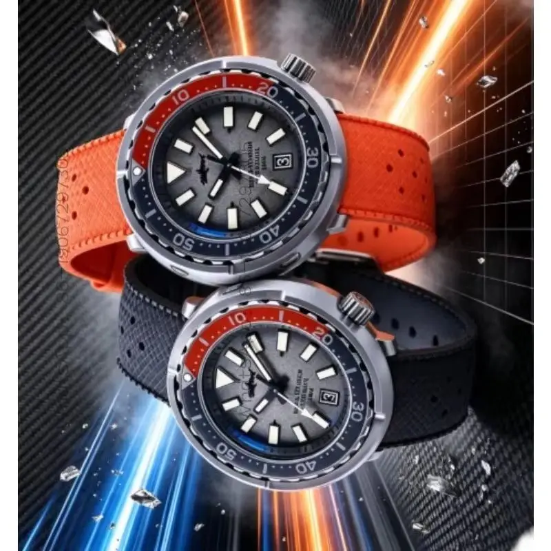 CCCC  Titanium Canned Diving Watch Mechanical Luminous Ultra-light Watch