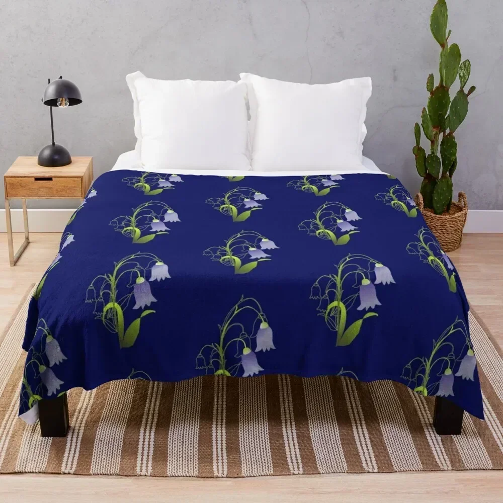 

Bluebells Throw Blanket Shaggy Furry Soft Blanket for Bedroom Living Room