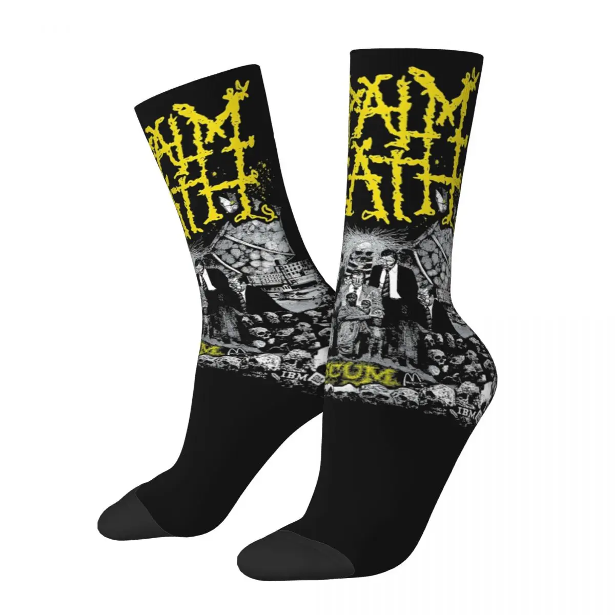 

Happy Funny Male Men Socks Hip Hop Napalm Death Sock Band Skateboard Women Socks Spring Summer Autumn Winter