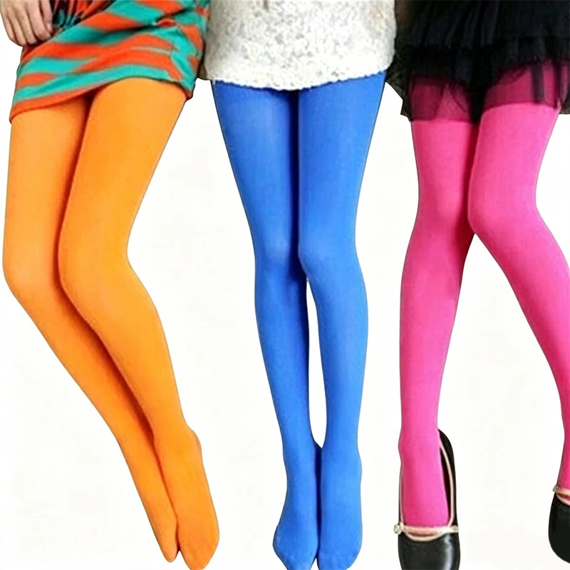 Kids Thickening Opaque Ballet Dance Tights Pantyhose Stockings Soft Hosiery For Child Teen Ballet Performance Daily Dancing Wear