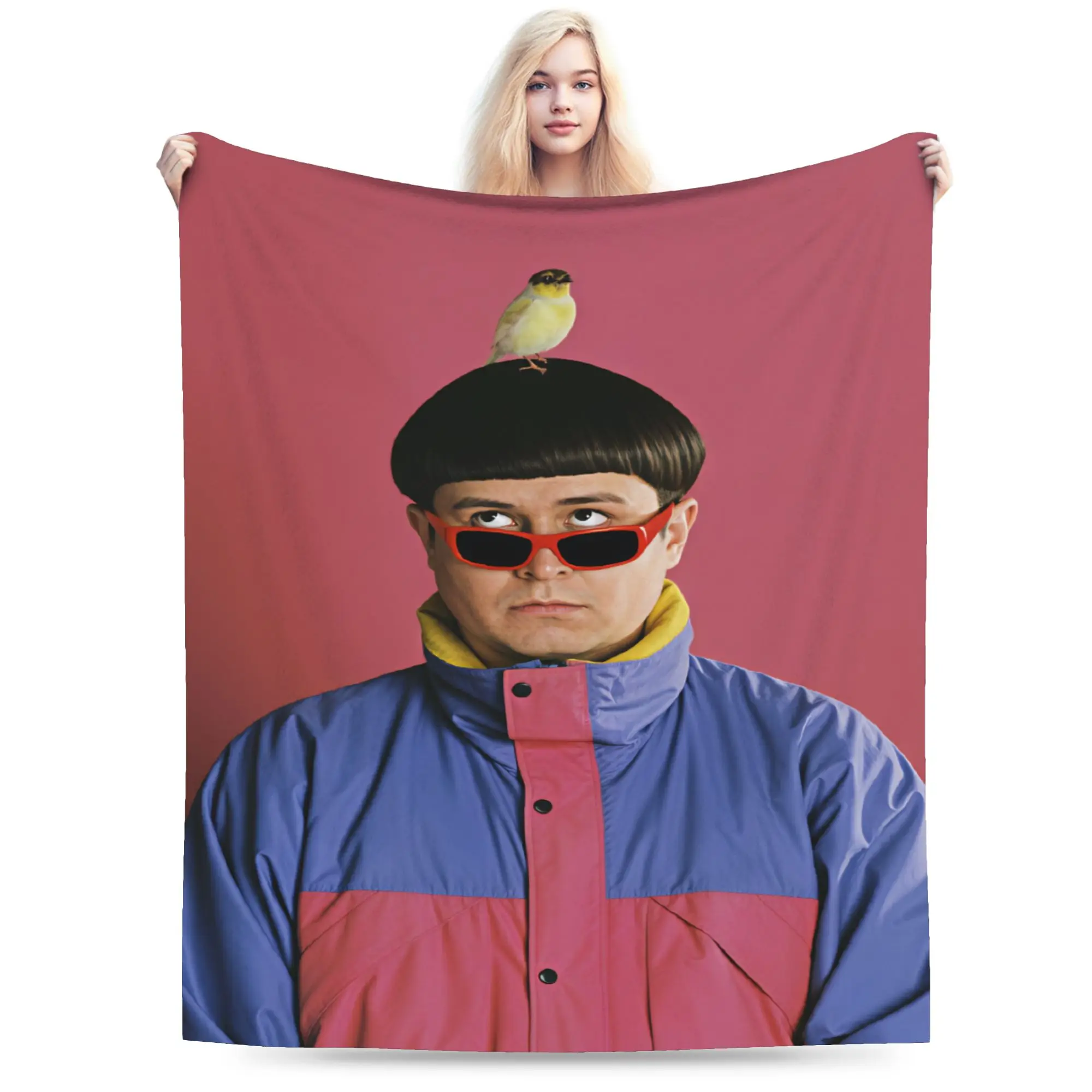 Warm Cozy Blanket Plane Travel Oliver Tree  Bedding Throws Funny  Bedspread For Home Decor