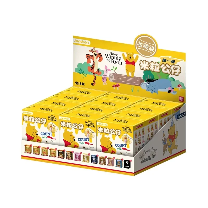 Jandoon Genuine Winnie the Pooh Blind Box Doll Winnie Rice Grain Tigger PIGLET EEYORE Mini Action Figure Model Toy Collection - view 6
