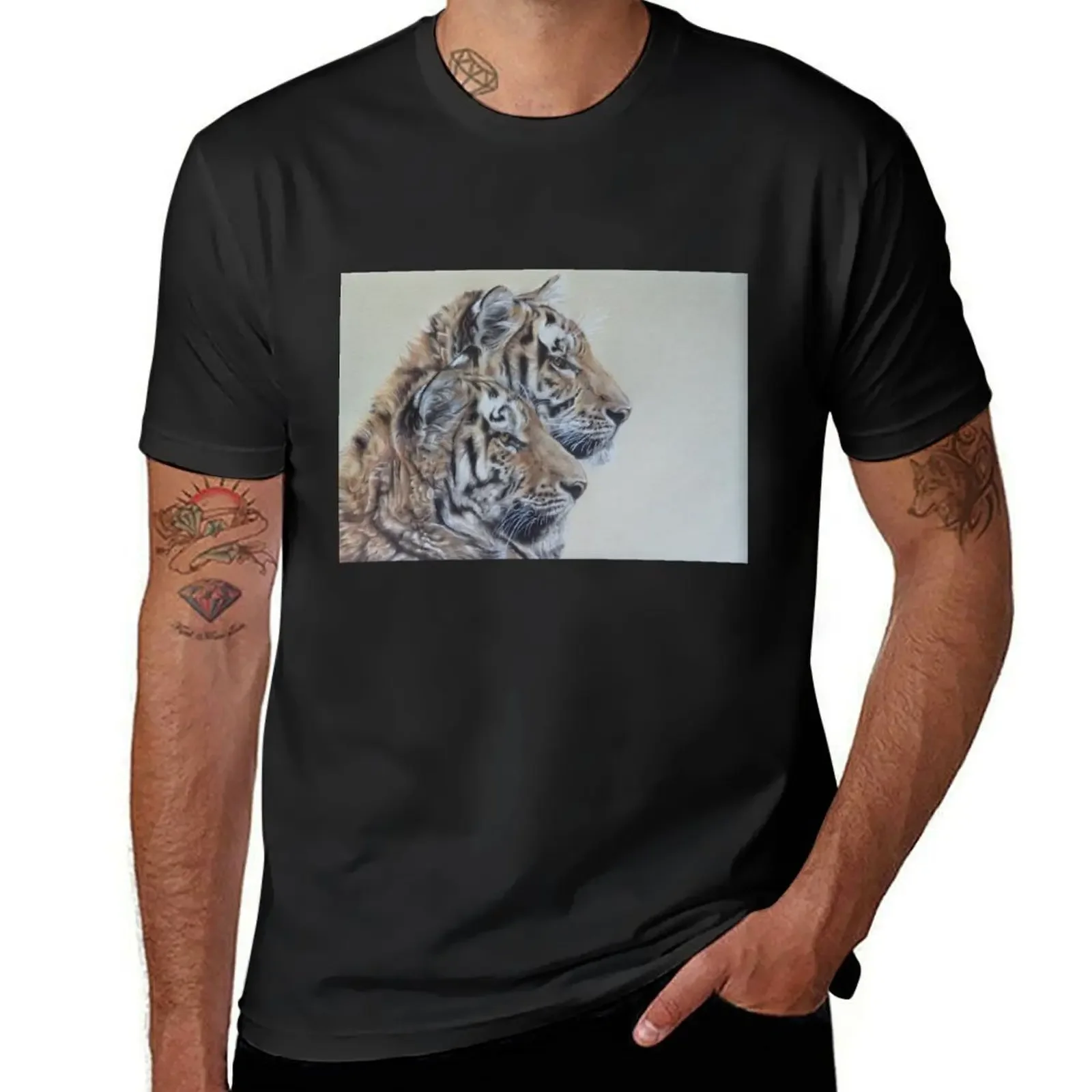 

Two Brothers T-Shirt summer top designer shirts korean fashion basketball graphic tees Men's t-shirt