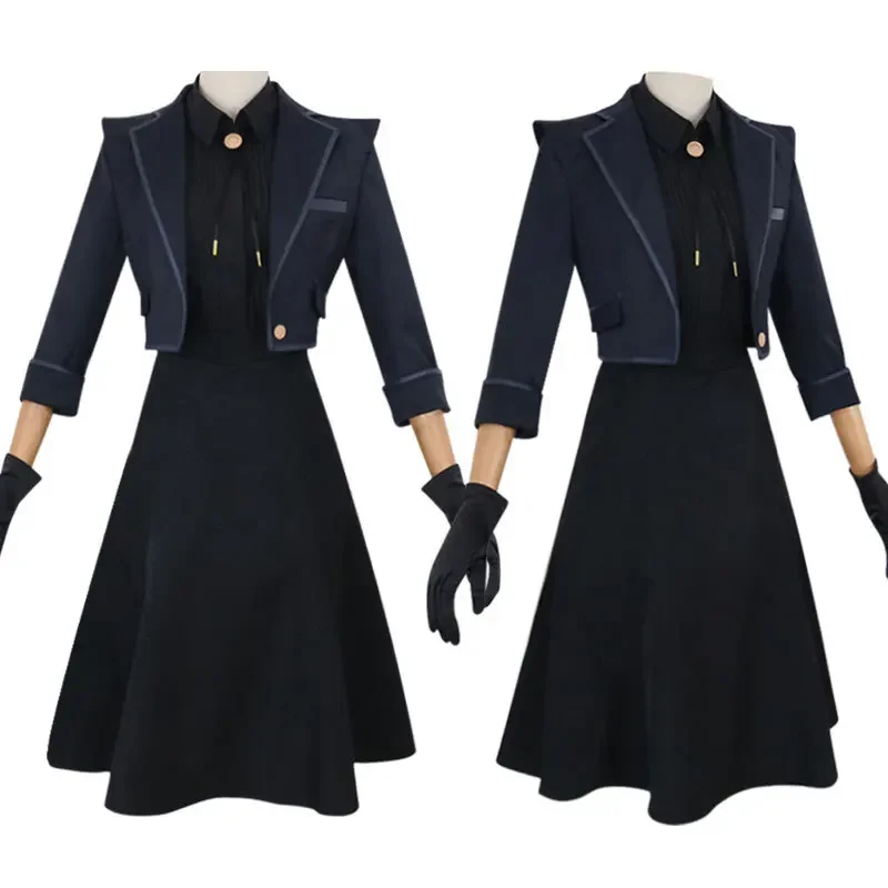 Film Draco Malfoy Costumi Cosplay Uniforme scolastica nera Vestito per ragazzi e ragazze Gioco di ruolo Vestito di carnevale di Halloween