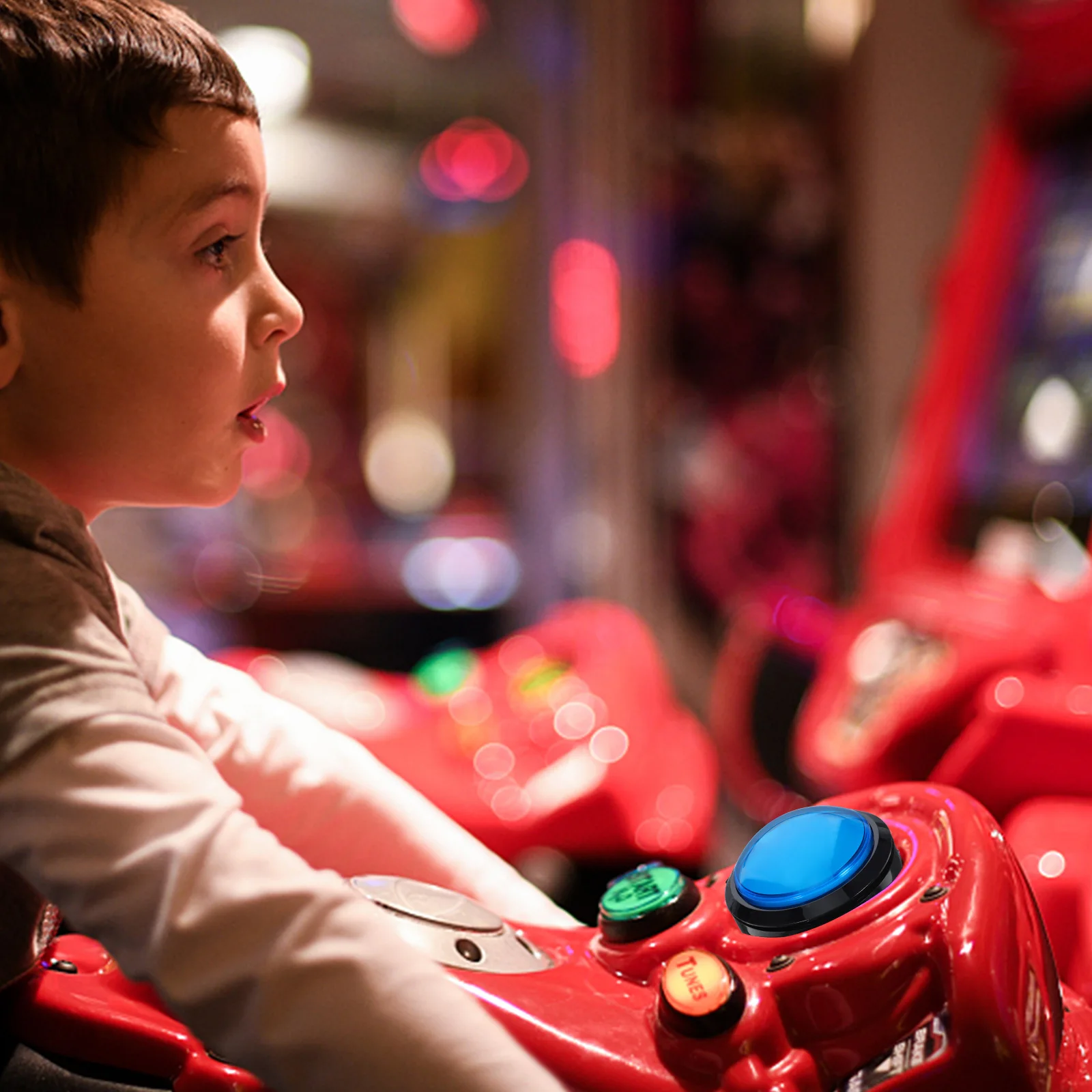 

Game Answer Buzzer Button Electronic Responder Digital Big Light Competition Buzzers For Kids Adults Red Blue Random