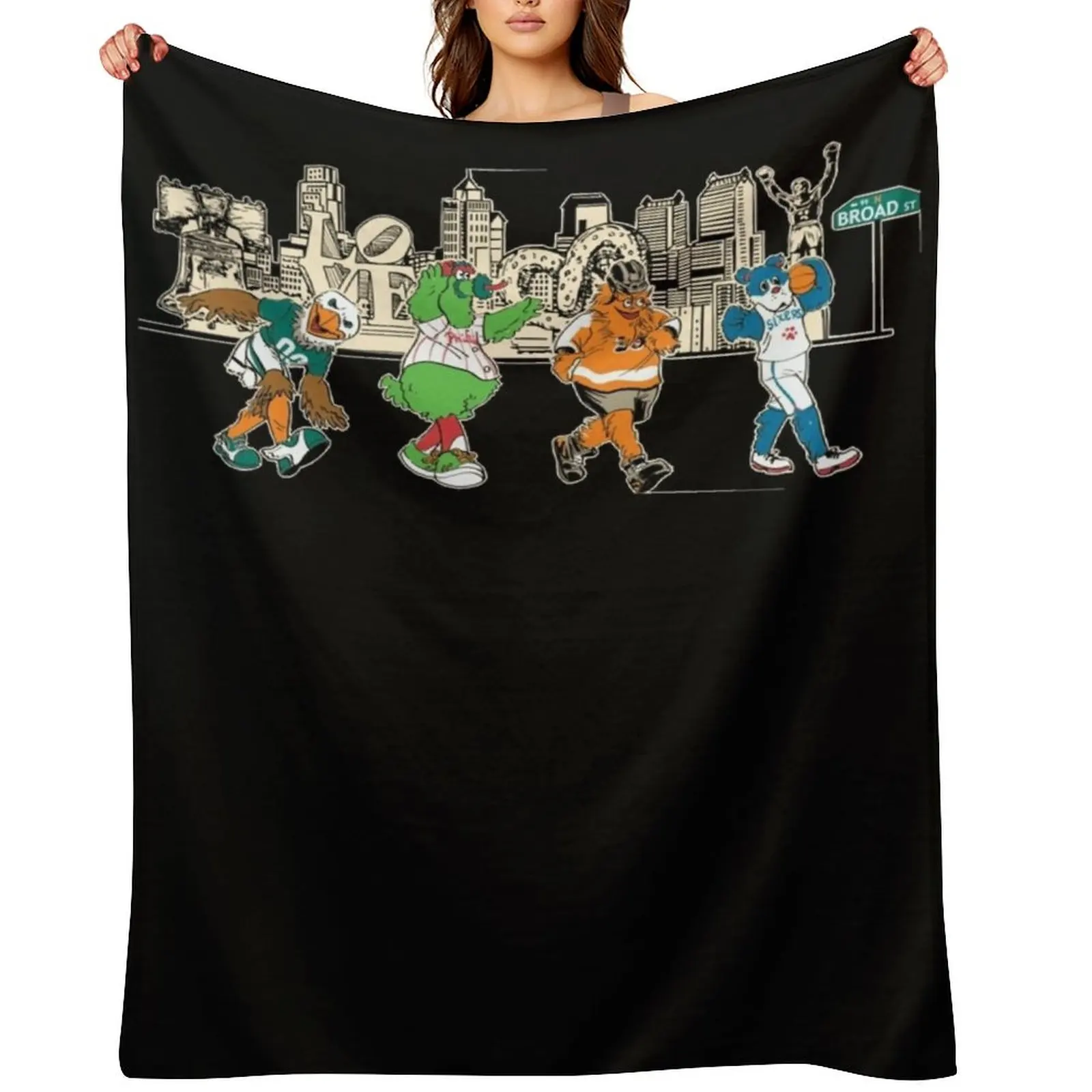 

Philly Sports Magnet Throw Blanket Plush Stuffeds Bed Fashionable Blankets