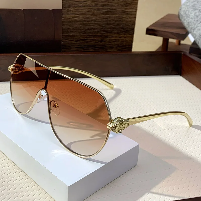 

Conjoined Sunglasses European and American large Frame Integrated Driving Sun Glasses Men's Sunscreen Glasses Women's Glasses