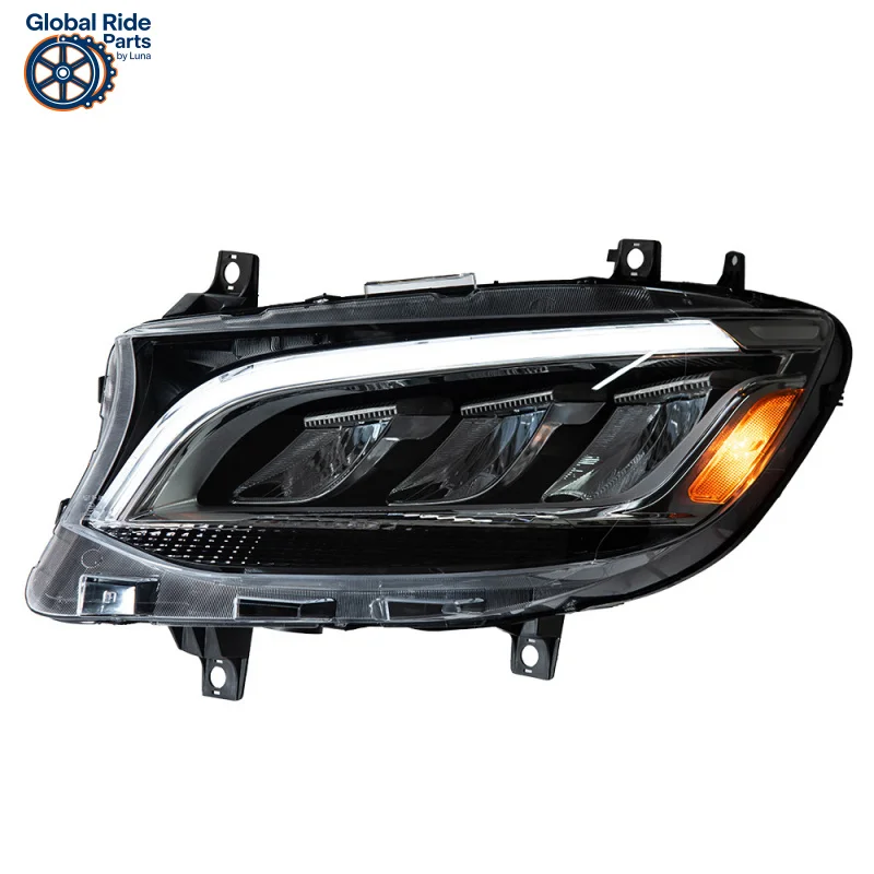 

Подходит для фар Mercedes 18-25, модифицированных высококачественных светодиодных дневных ходовых огней Sprinter с указателем поворота