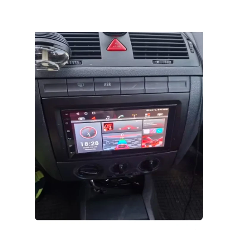 7INCH 2 DIN Car Radio Fascia For SKODA Fabia 2003-2006 Stereo Dashboard Panel Mount Frame Kit Trim Bezel Faceplate