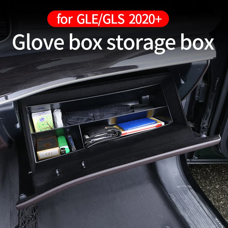 Glove box storage box for Mercedes gle w167 C167 new cover supplies gls x167 2020 gle 350/amg 450 500e 53 interior accessories